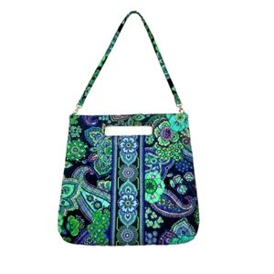 Vera Bradley Blue Rhapsody 2009 Tote Bag Foldover Clutch